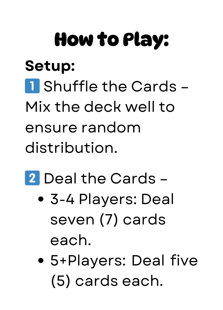 Character Card Game Pack 1 Pre Order